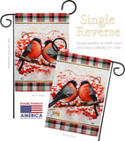 Winter Love Birds - Winter Wonderland Winter Vertical Impressions Decorative Flags HG192291 Made In USA