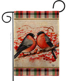 Winter Love Birds - Winter Wonderland Winter Vertical Impressions Decorative Flags HG192291 Made In USA