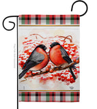 Winter Love Birds - Winter Wonderland Winter Vertical Impressions Decorative Flags HG192291 Made In USA