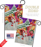 Frosted Snowman - Winter Wonderland Winter Vertical Impressions Decorative Flags HG192292 Made In USA