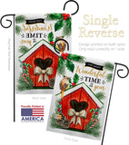 Wonderful Time of Year - Winter Wonderland Winter Vertical Impressions Decorative Flags HG192320 Made In USA