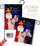 Saint Nicholas Day - Winter Wonderland Winter Vertical Impressions Decorative Flags HG192690 Made In USA