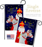 Saint Nicholas Day - Winter Wonderland Winter Vertical Impressions Decorative Flags HG192690 Made In USA