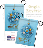 Snowflake Ornament - Winter Wonderland Winter Vertical Impressions Decorative Flags HG192699 Made In USA