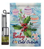 Baby It's Cold - Winter Wonderland Winter Vertical Impressions Decorative Flags HG114005 Made In USA
