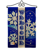 Welcome Winter - Winter Wonderland Winter Vertical Impressions Decorative Flags HG114074 Made In USA