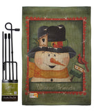 Winter Friends - Winter Wonderland Winter Vertical Impressions Decorative Flags HG114092 Made In USA