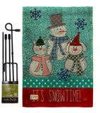 It's Snowtime - Winter Wonderland Winter Vertical Impressions Decorative Flags HG114110 Made In USA