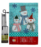 It's Snowtime - Winter Wonderland Winter Vertical Impressions Decorative Flags HG114110 Made In USA