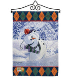 Snowman Golf - Winter Wonderland Winter Vertical Impressions Decorative Flags HG114119 Made In USA