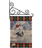 Snowman Golf - Winter Wonderland Winter Vertical Impressions Decorative Flags HG114119 Made In USA