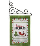 Classic Happy Holidays - Winter Wonderland Winter Vertical Impressions Decorative Flags HG114177 Made In USA