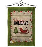 Classic Happy Holidays - Winter Wonderland Winter Vertical Impressions Decorative Flags HG114177 Made In USA