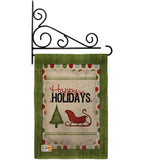 Classic Happy Holidays - Winter Wonderland Winter Vertical Impressions Decorative Flags HG114177 Made In USA