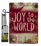 Joy to the World - Winter Wonderland Winter Vertical Impressions Decorative Flags HG114183 Made In USA