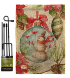Woodland Holiday - Winter Wonderland Winter Vertical Impressions Decorative Flags HG114195 Made In USA