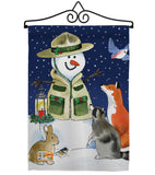 Lodge Snowmen - Winter Wonderland Winter Vertical Impressions Decorative Flags HG114206 Made In USA