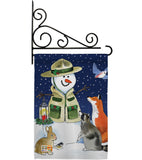 Lodge Snowmen - Winter Wonderland Winter Vertical Impressions Decorative Flags HG114206 Made In USA