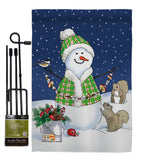 Decorating with Snowmen - Winter Wonderland Winter Vertical Impressions Decorative Flags HG114210 Made In USA