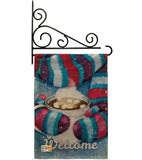 Mittens and Cocoa - Winter Wonderland Winter Vertical Impressions Decorative Flags HG114217 Made In USA