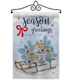 Season Greetings - Winter Wonderland Winter Vertical Impressions Decorative Flags HG114231 Made In USA