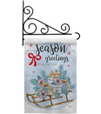 Season Greetings - Winter Wonderland Winter Vertical Impressions Decorative Flags HG114231 Made In USA
