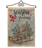 Season Greetings - Winter Wonderland Winter Vertical Impressions Decorative Flags HG114231 Made In USA