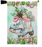 Winter Skate - Winter Wonderland Winter Vertical Impressions Decorative Flags HG114242 Made In USA