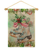 Winter Skate - Winter Wonderland Winter Vertical Impressions Decorative Flags HG114242 Made In USA