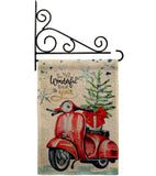 Winter Scooter - Winter Wonderland Winter Vertical Impressions Decorative Flags HG114252 Made In USA