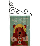 Warm Bear Wishes - Winter Wonderland Winter Vertical Impressions Decorative Flags HG130287 Made In USA