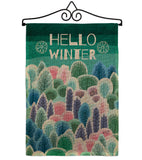 Winter Hello - Winter Wonderland Winter Vertical Impressions Decorative Flags HG130290 Made In USA