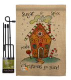 Sugar & Spice Christmas - Winter Wonderland Winter Vertical Impressions Decorative Flags HG137097 Made In USA