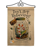 Don’t Stop Believing - Winter Wonderland Winter Vertical Impressions Decorative Flags HG137098 Made In USA