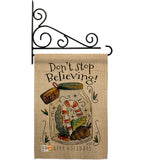 Don’t Stop Believing - Winter Wonderland Winter Vertical Impressions Decorative Flags HG137098 Made In USA