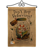 Don’t Stop Believing - Winter Wonderland Winter Vertical Impressions Decorative Flags HG137098 Made In USA