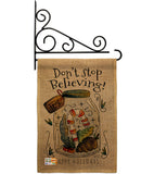 Don’t Stop Believing - Winter Wonderland Winter Vertical Impressions Decorative Flags HG137098 Made In USA