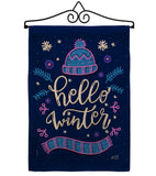 Hello Winter - Winter Wonderland Winter Vertical Impressions Decorative Flags HG137258 Made In USA