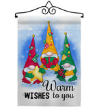 Warm Wishes - Winter Wonderland Winter Vertical Impressions Decorative Flags HG137305 Made In USA