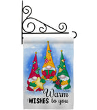 Warm Wishes - Winter Wonderland Winter Vertical Impressions Decorative Flags HG137305 Made In USA