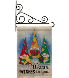 Warm Wishes - Winter Wonderland Winter Vertical Impressions Decorative Flags HG137305 Made In USA