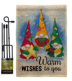 Warm Wishes - Winter Wonderland Winter Vertical Impressions Decorative Flags HG137305 Made In USA