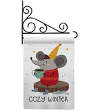 Cozy Winter - Winter Wonderland Winter Vertical Impressions Decorative Flags HG137373 Made In USA