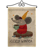 Cozy Winter - Winter Wonderland Winter Vertical Impressions Decorative Flags HG137373 Made In USA