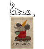 Cozy Winter - Winter Wonderland Winter Vertical Impressions Decorative Flags HG137373 Made In USA