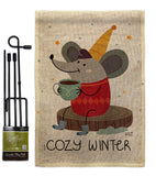 Cozy Winter - Winter Wonderland Winter Vertical Impressions Decorative Flags HG137373 Made In USA