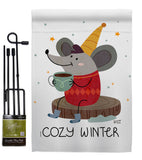Cozy Winter - Winter Wonderland Winter Vertical Impressions Decorative Flags HG137373 Made In USA