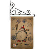 Winter Let it Snow - Winter Wonderland Winter Vertical Impressions Decorative Flags HG191082 Made In USA