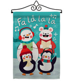 Fa La La La Fun - Winter Wonderland Winter Vertical Impressions Decorative Flags HG192289 Made In USA