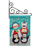 Fa La La La Fun - Winter Wonderland Winter Vertical Impressions Decorative Flags HG192289 Made In USA